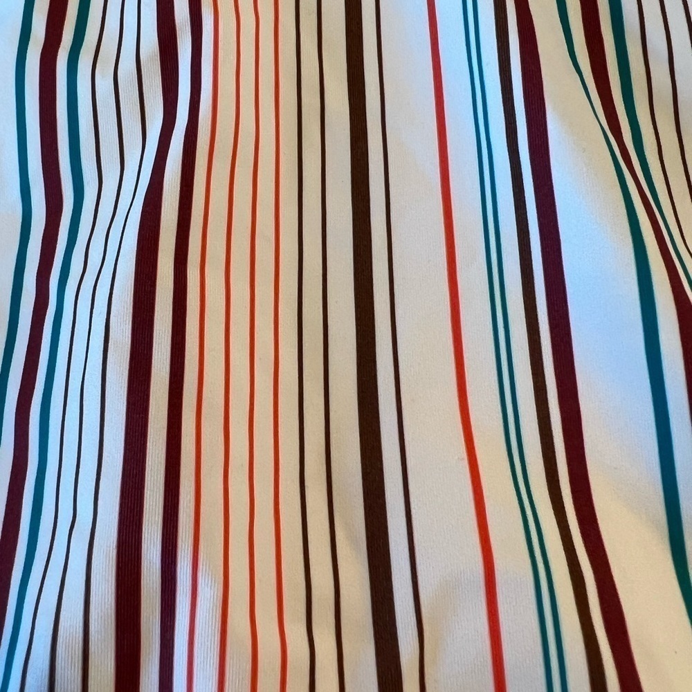 Addition Elle String Bikini Multi Striped Swim Bottom Bikini Separate 1X NEW - Picture 2 of 10